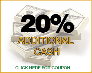 recieve an additional 15% for your gold and silver